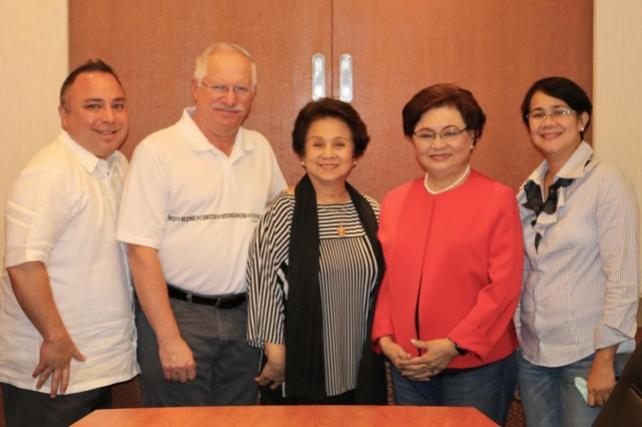 Anthony Luna (Vice President of Pearl S. Buck Foundation International, Fred Shea (Vice Chairman of Pearl S. Buck Foundation International), Elizabeth Diaz (President of Pearl S. Buck Philippines), Rosalind Wee (Chairperson of Pearl S. Buck Philippines),and - Teresita Robarios (Executive Director of Pearl S. Buck Philippines)