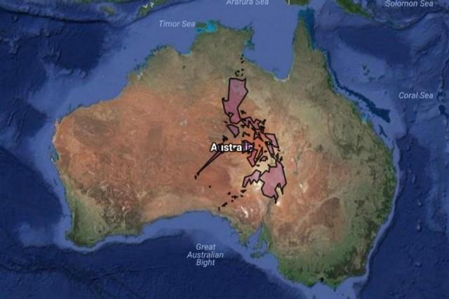 A size comparison between the Philippines and Australia. Source: overlapmaps.com