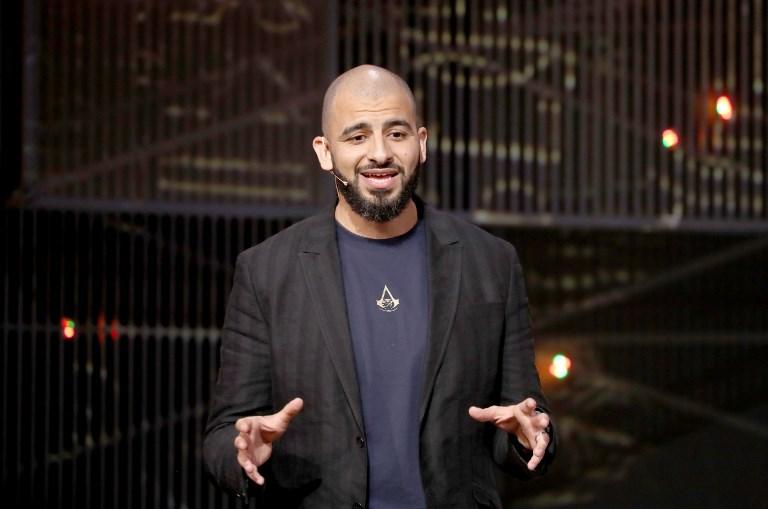 Game Director of 'Assassin's Creed Origins' Ashraf Ismail speaks onstage during the Ubisoft E3 2017 conference at Orpheum Theatre on June 12, 2017 in Los Angeles, California. Neilson Barnard/Getty Images for Ubisoft/AFP