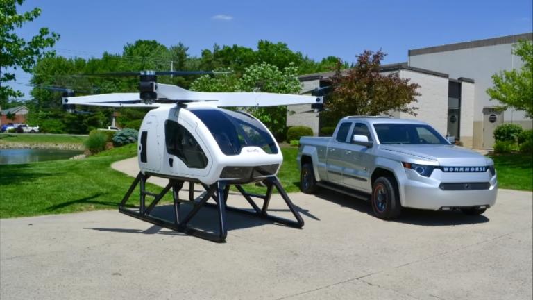 2 man shop drone helicopter