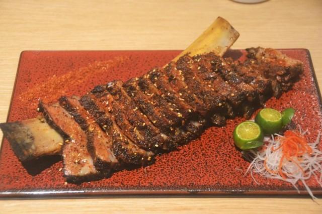 The impressive Genghis Khan roasted prime ribs