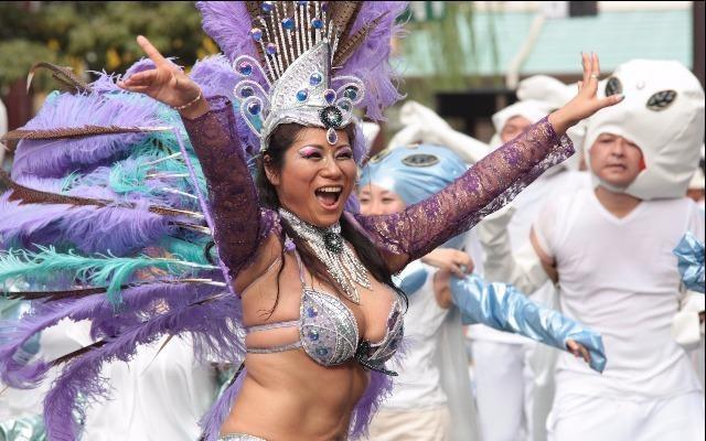 Asakusa Samba Carnival Festival honors the current Queen of the Drums as well as determines next yearâ€™s queen.