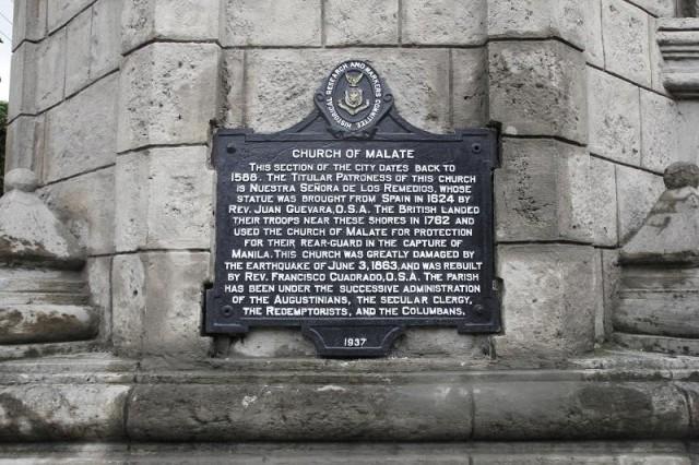 The 16th century Malate Church recently had its facade renovated in 2015.