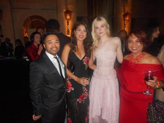  Michael Acedillo, Samantha East, Elle Fanning, Janet Nepales. Photo by Ruben V. Nepales