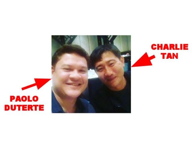 Paolo Duterte and Charlie Tan.