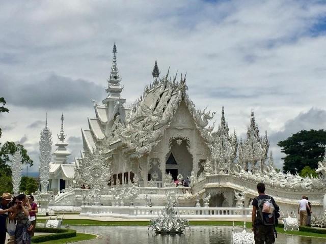 The 10-hectare compound of Wat Rong Khun was built almost 100 years ago, but Chaloemchai Kositpipat only started the rehabilitation of the area in 1997. Kositpipat, 63, hopes to finish his artwork before he dies.