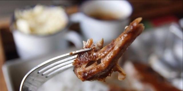 The Pork Ribs are moist, juicy, and fork-tender. Kansas sauce pairs perfectly with the ribs but diners can always experiment.