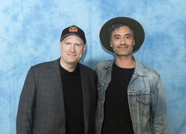 Producer Kevin Feige and Director Taika Waititi