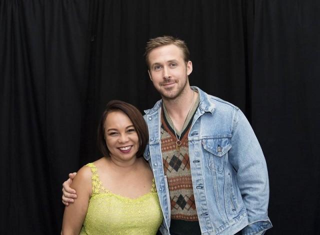 The author with Ryan Gosling