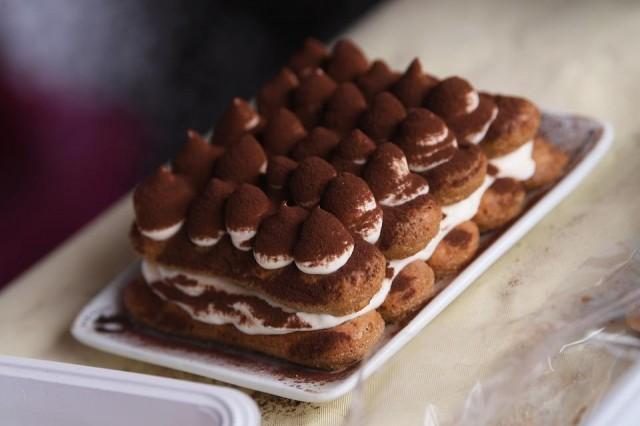 A tiramisu dessert is on display during the first Tiramisu World Cup competition on November 4, 2017, in Badoere, near Treviso. Marco Bertorello/AFP