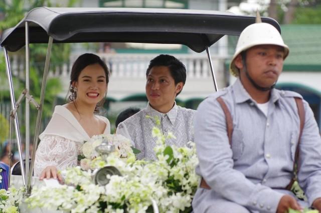 Cara Manglapus and Mike Manotoc tied the knot in Paoay, Ilocos Norte over the weekend. Photos: Marcos Presidential Center