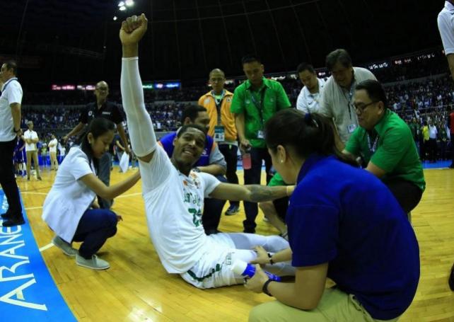 Ben Mbala was again a tower of power for La Salle. KC Cruz
