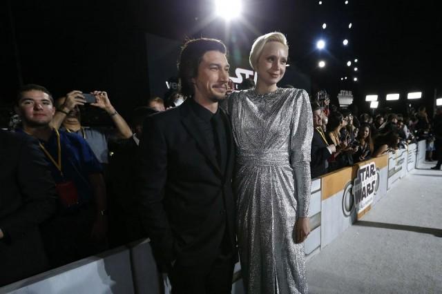 Adam Driver and Gwendoline Christie. Photo: REUTERS/Michael Anzuoni