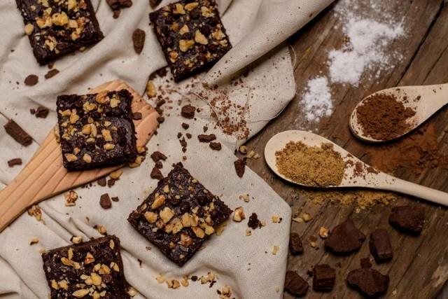 Vegan-friendly fudgy brownies from Earth Desserts