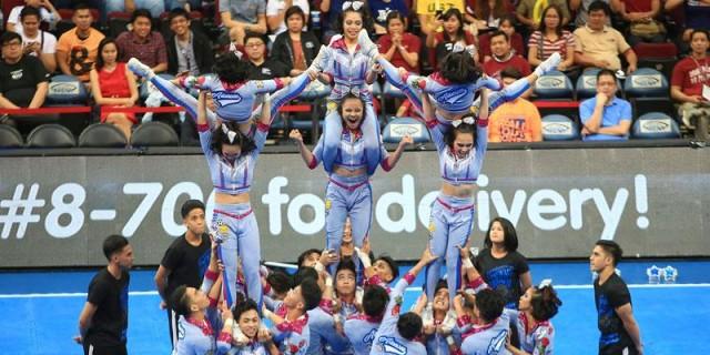 Apart from taking home first prize, The Adamson Pep Squad also won silver in the group stunt category and the special Inextrahan prize from Jollibee. Photo: KC Cruz 