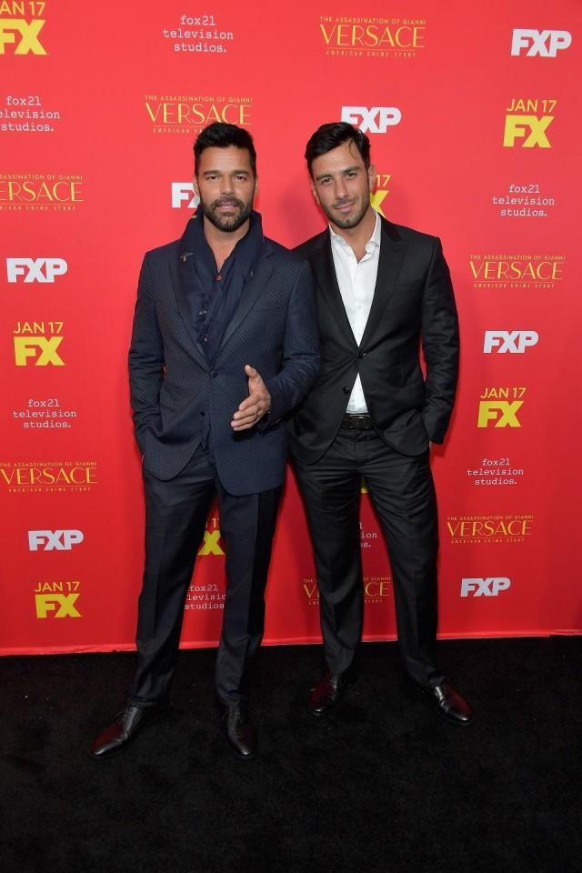 Ricky Martin and husband Jwan Yosef attend the premiere of FX's 