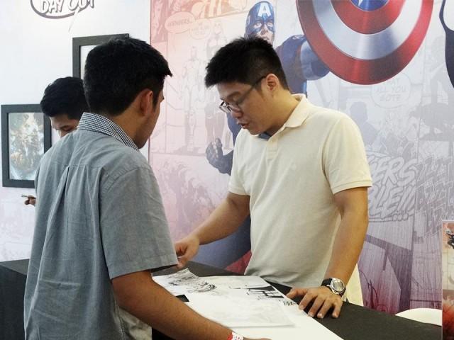 Filipino penciler Leinil Yu also doled out pieces of advice. Photo: Jannielyn Ann Bigtas