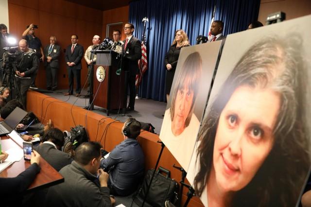Riverside County District Attorney Mike Hestrin announces charges against David Turpin and Louise Turpin in Riverside, California U.S. January 18, 2018. REUTERS/Lucy Nicholson