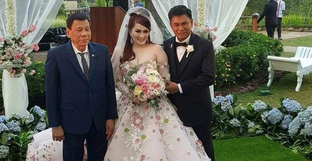 Duterte attends Michelle Ortega s wedding in Baguio City GMA