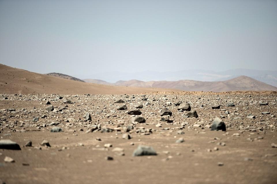 General view of Yungay in the Atacama Desert, some 80 kilometers south of Antofagasta, Chile on March 7, 2017. Martin Bernetti/AFP