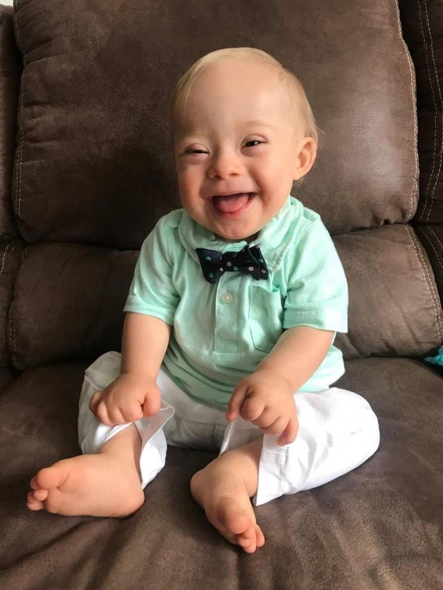 2018 Gerber Spokesbaby Lucas is seen in this September 2017 taken in Dalton, Georgia, US, and released to Reuters on February 7, 2018. Courtesy Warren family/Gerber/Handout via REUTERS