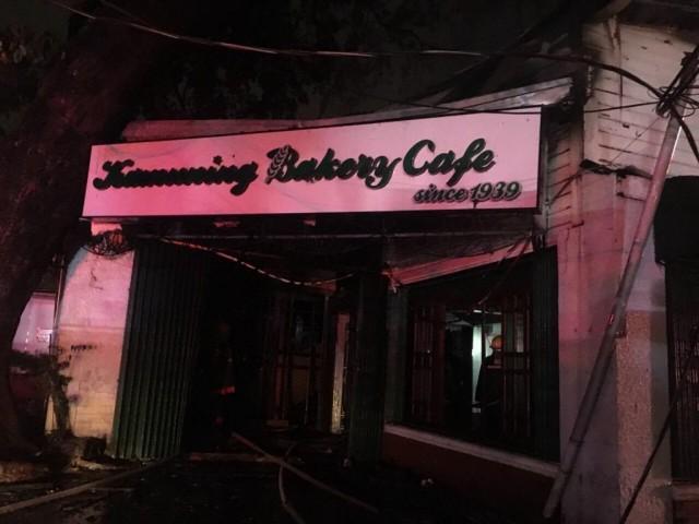 Kamuning Bakery located along Judge Jimenez Street in Quezon City was hit by fire early morning Tuesday, Feb. 6, 2018. PHOTO BY JAS SABALE