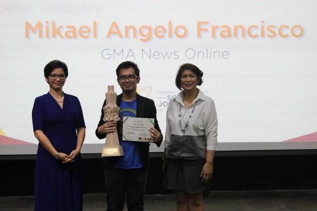 Francisco with Professor David and Dr. Pernia