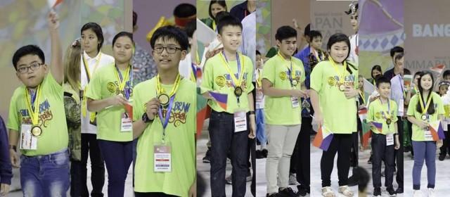 Some of the Filipino students at the Thailand International Mathematical Olympiad 2018, held in Bangkok on Feb. 21, 2018. Photo: Philippine Brain Power Society