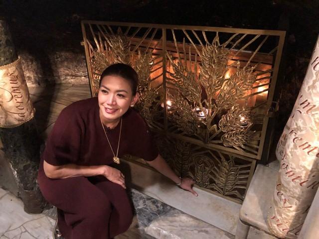 Rhea Santos at the Church of Nativity