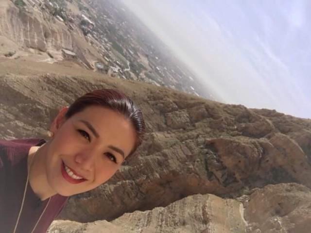 At the Mount of Temptation where Jesus spent 40 days and 40 nights