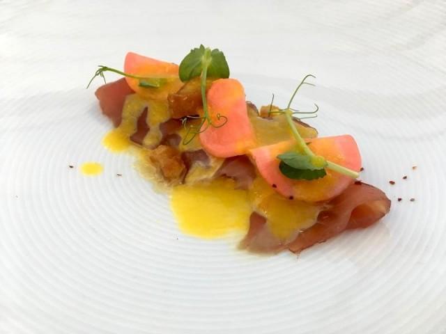 The first course was Tuna Tiradito