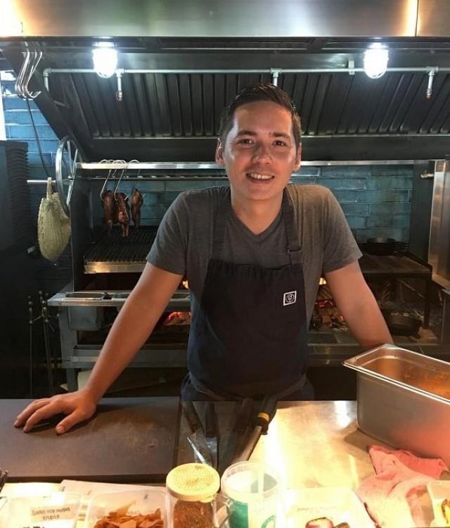 Chef Josh Boutwood in his element. All photos: Nikka Sarthou-Lainez