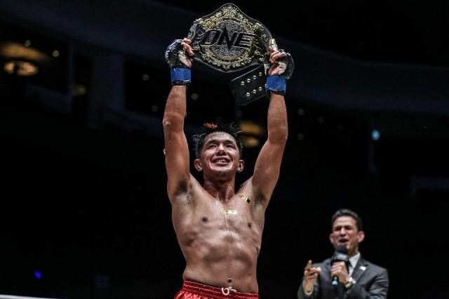 Geje Eustaquio after his win in Macau. Photo: ONE Championship