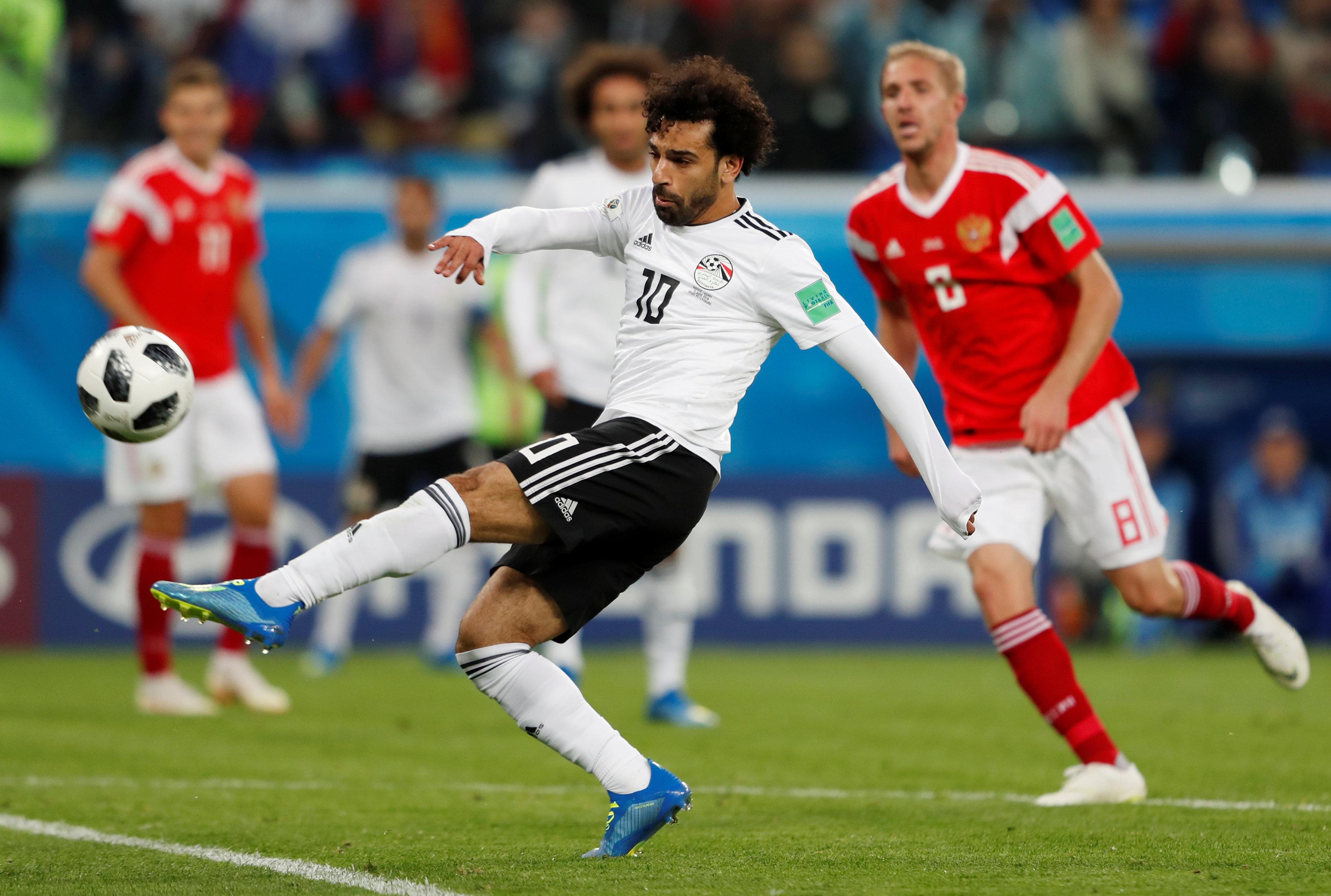 Mohamed Salah during the World Cup match between Russia and Egypt at the Saint Petersburg Stadium, Saint Petersburg, Russia - June 19, 2018 REUTERS/File photo