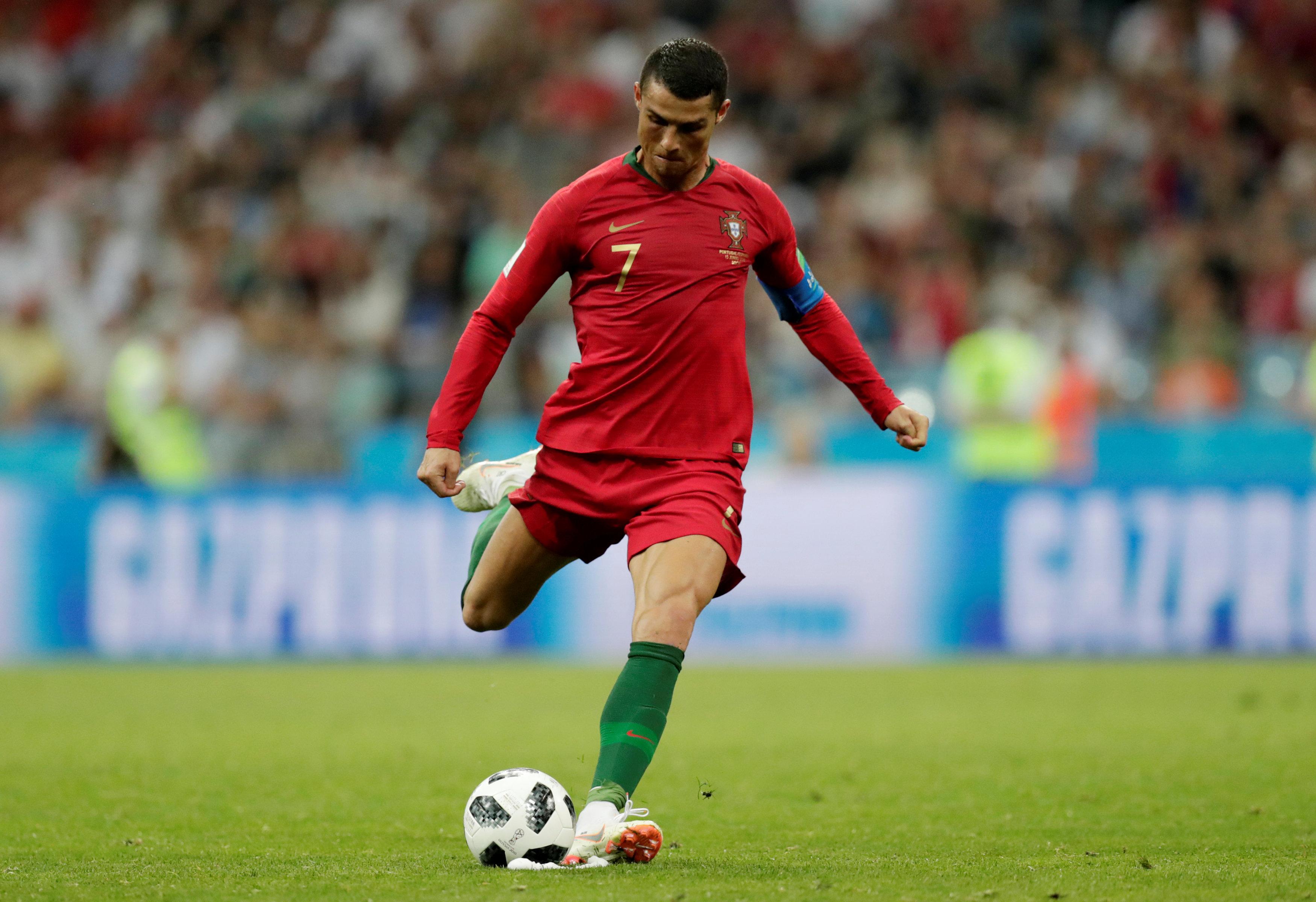 Cristiano Ronaldo at the match between Portugal and Spain at the Fisht Stadium, Sochi, Russia - June 15, 2018 REUTERS/File photo