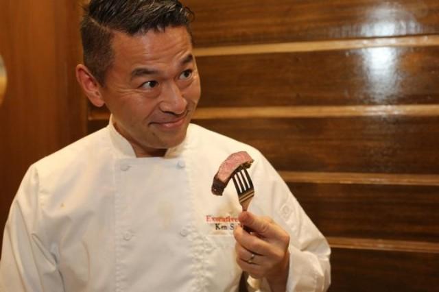 Miyazaki Gyu Executive Chef Kensuke Sakai, who is the youngest challenger in Iron Chef