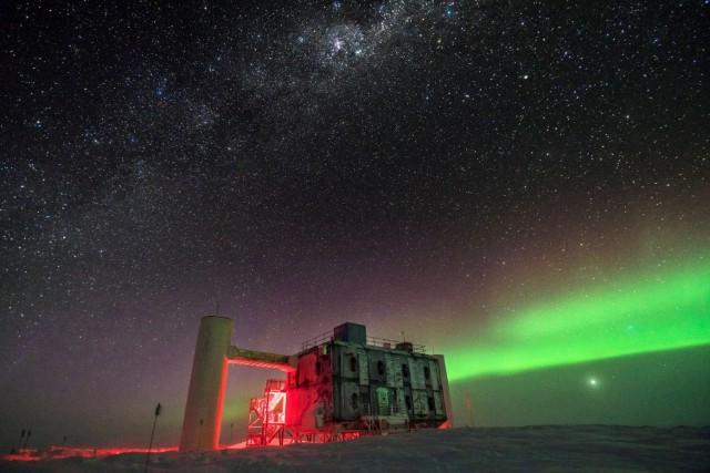 The IceCube Laboratory is pictured at the Amundsen-Scott South Pole Station, in Antarctica, in 2017 and released on July 12, 2018. Courtesy Martin Wolf, IceCube/NSF/Handout via REUTERS