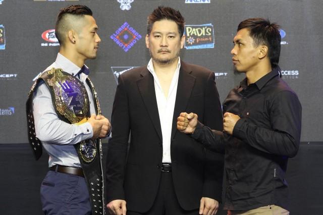 Martin Nguyen (L), Chatri Sityodtong, Kevin Bellingon (R), PHOTO BY ONE CHAMPIONSHIP