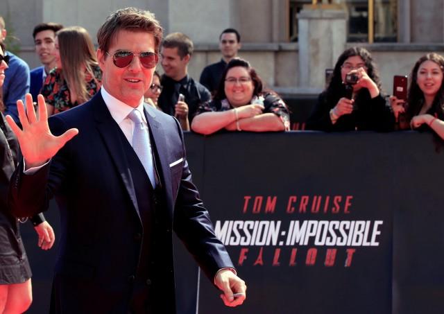 Tom Cruise arrives to attend a photocall for the world premiere of "Mission: Impossible - Fallout" in Paris, France , July 12, 2018. REUTERS/Gonzalo Fuentes 
