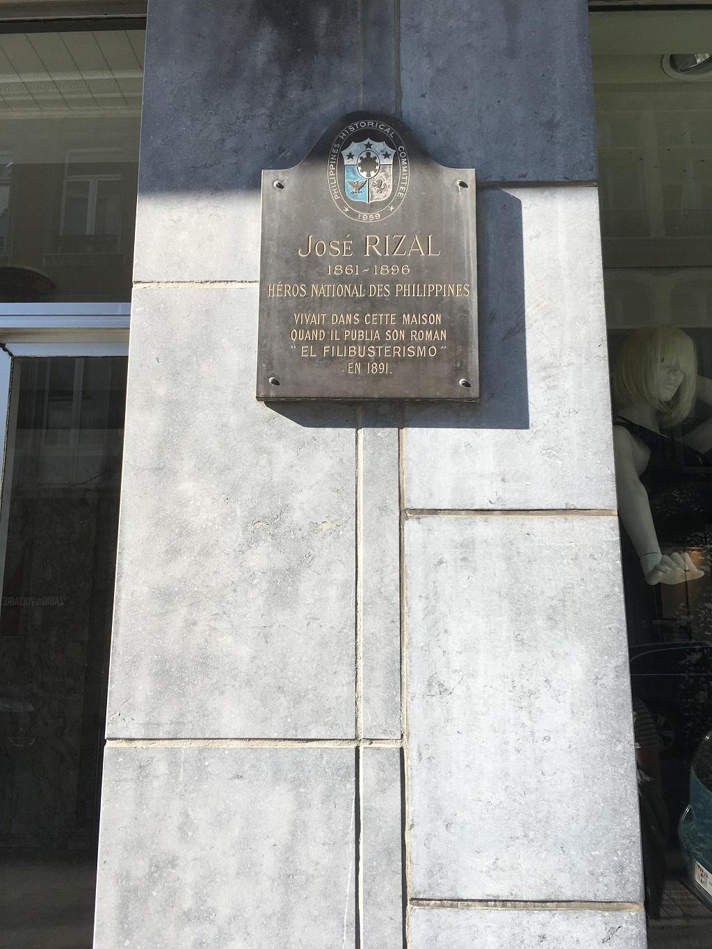 A marker for the building where Jose Rizal first published El Filibusterismo. Marisse Panaligan