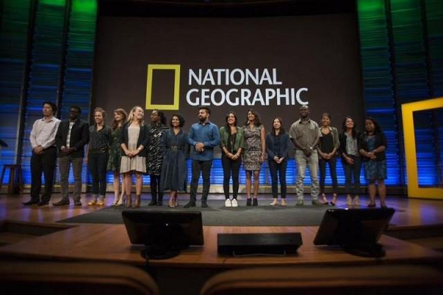 Erina together with other grantees of National Geographic Society.