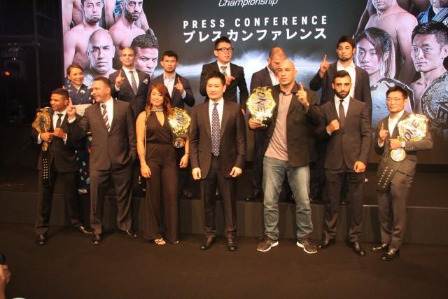One Championship announced four major events in the Philippines next year held a press conference in Japan. PHOTO BY ONE CHAMPIONSHIP
