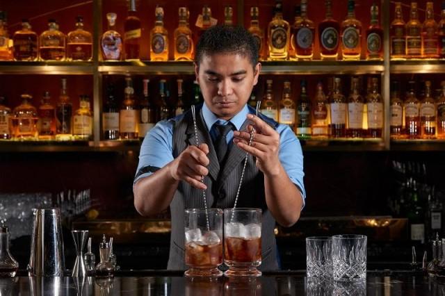 A Manhattan pioneer, Cedric Mendoza is currently the bar's head bartender. Photo courtesy of Manhattan 