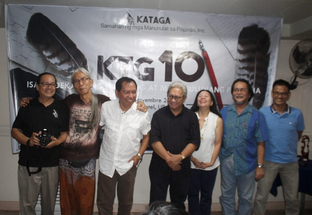Kataga adviser Reuel Aguila, Jesus Manuel Santiago, Danilo Consumido, Marne Kilates, Mayette M. Bayuga, Victor Paz, and former Kataga President Ferdinand Pisigan Jarin
