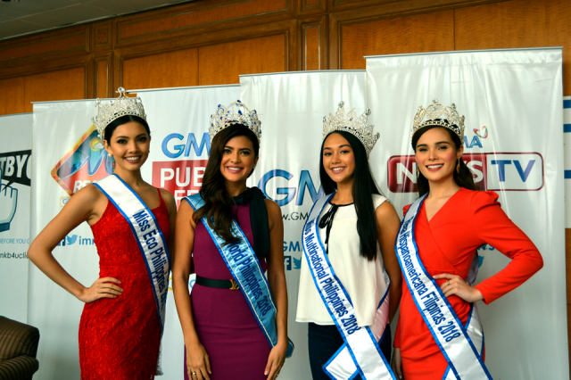 L to R: Miss Eco Philippines 2018 Maureen Montagne, Miss World Philippines 2018 Katarina Rodriguez, Miss Multinational Philippines 2018 Kimi Mugford, Reina Hispanoamericana Filipinas 2018 Alyssa Muhlach Alvarez.