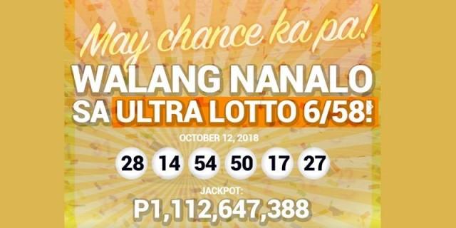 ultra lotto 6 58 result oct 12 2018