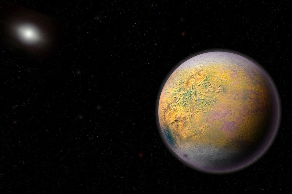 An artistâ€™s conception of a distant Solar System Planet X, which could be shaping the orbits of smaller extremely distant outer Solar System objects like 2015 TG387 discovered by a team of Carnegieâ€™s Scott Sheppard, Northern Arizona Universityâ€™s Chad Trujillo, and the University of Hawaiiâ€™s David Tholen. Illustration by Roberto Molar Candanosa and Scott Sheppard, courtesy of Carnegie Institution for Science.