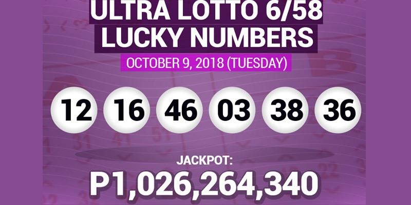 ultra lotto result october 12 2018