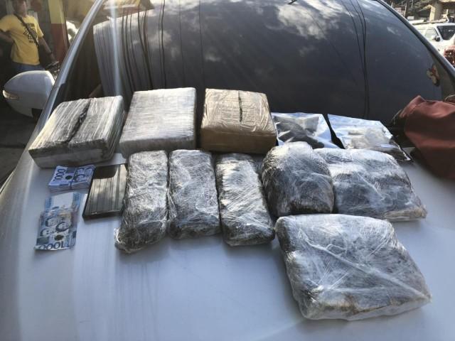 Part of the P720,000 worth of marijuana Quezon City cops seize in a buy-bust operation in Barangay Babag in Novaliches on Saturday, December 8, 2018. &acirc;Cesar Apolinario