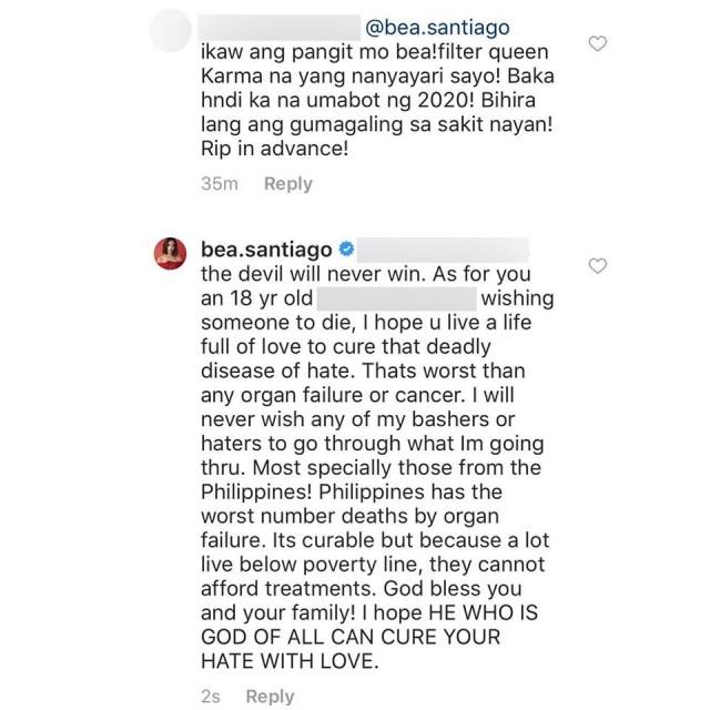 Screenshot: bea.santiago / Instagram